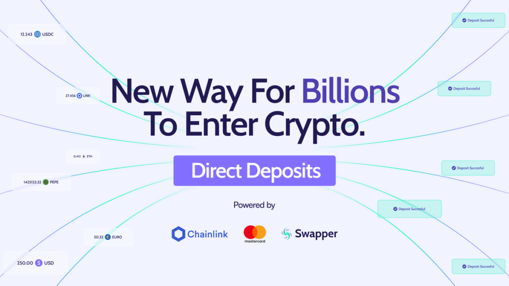 Swapper Finance Launches Direct Deposits With Mastercard and Chainlink