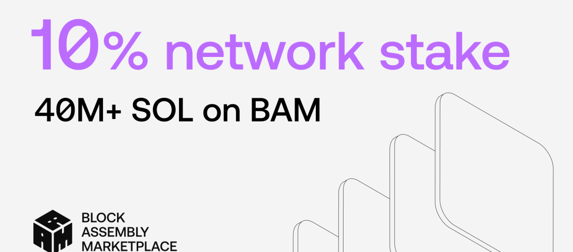 Solana Validators Rally Behind BAM, Driving Over 10% Network Stake Milestone: Jito