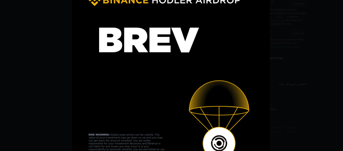 Binance Announces Brevis HODLer Airdrop as BREV Token Set for Upcoming Listing